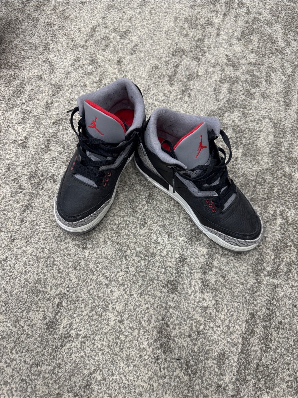 Jordan Kids Black and Red High-Top Sneakers